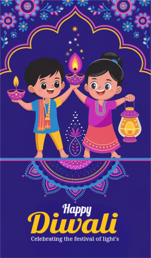 Happy Diwali Create Stunning Stories with Free Templates Download for Free