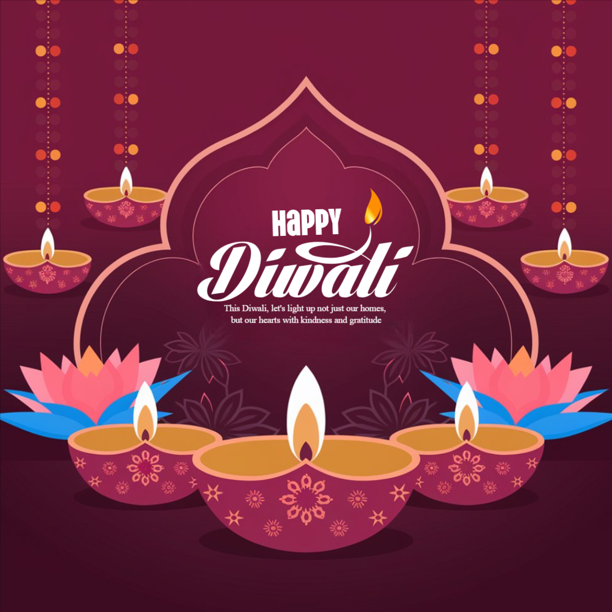 Happy Diwali 2024 Creative Banner Vector Design Template For Free