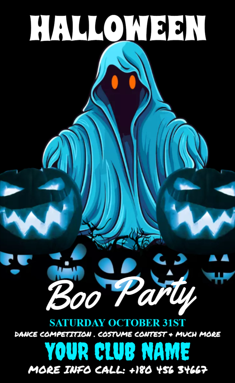 Halloween Party Flyer Design Template For Free