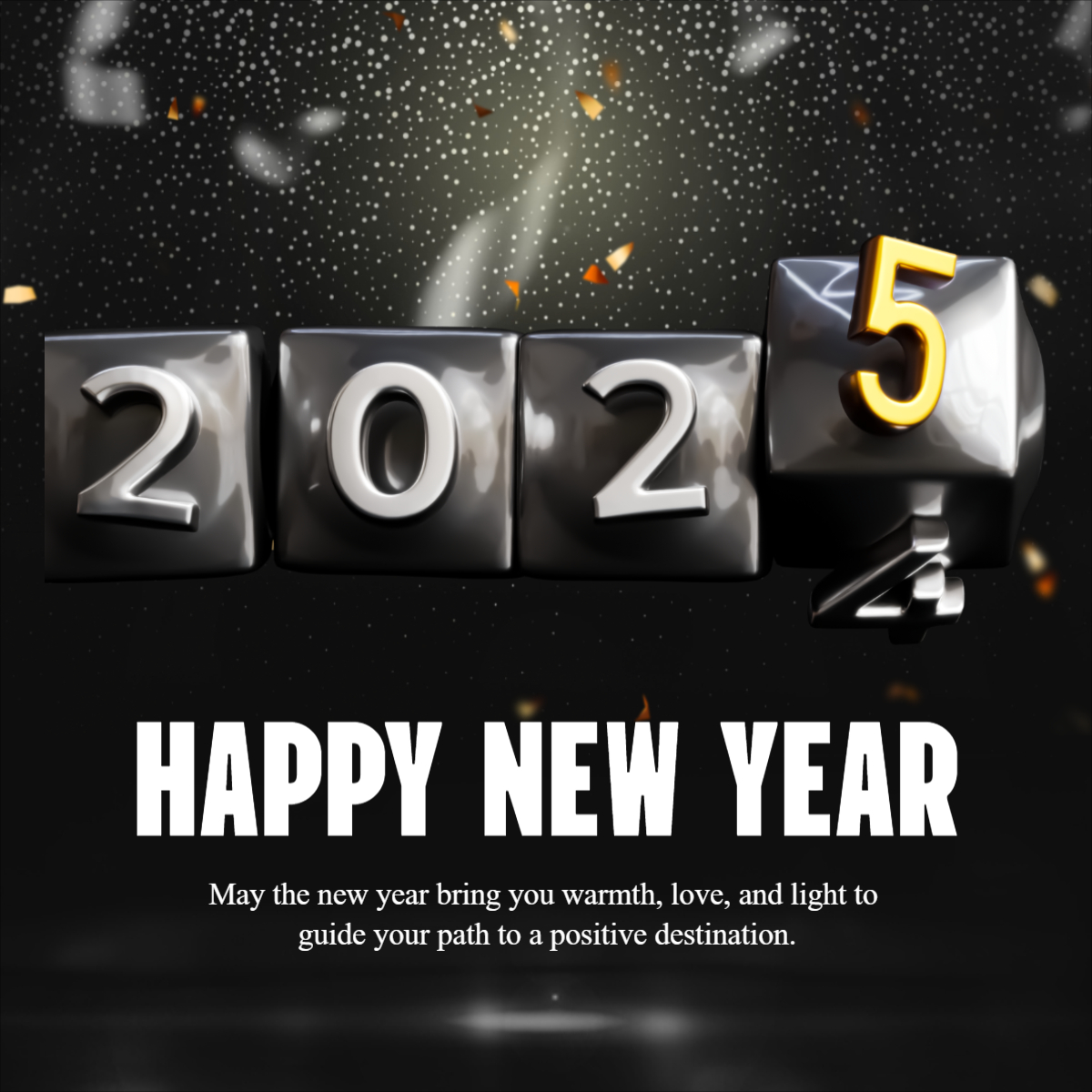 Happy New Year 2025 Countdown Template For Free