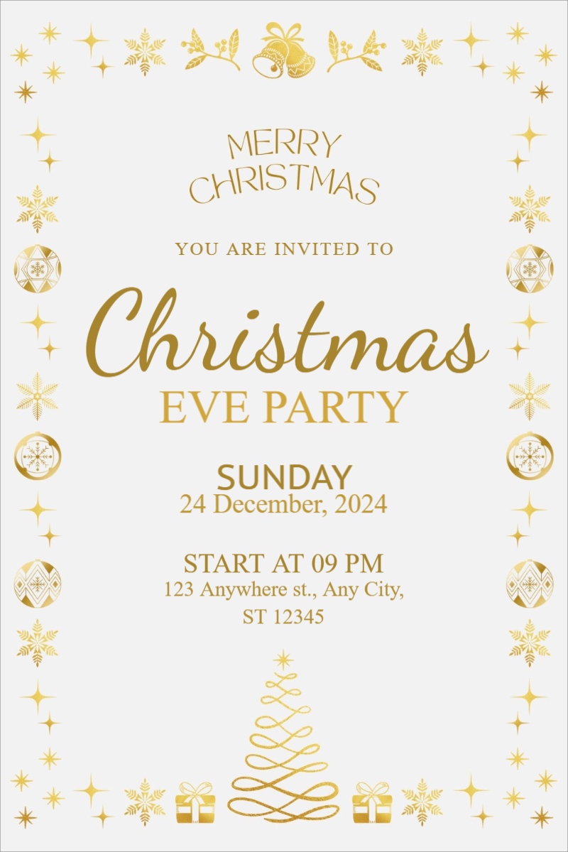 Edit Christmas Party Invitation Poster Design Download For Free