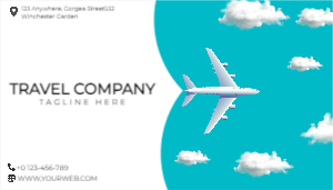 travel agency business card 