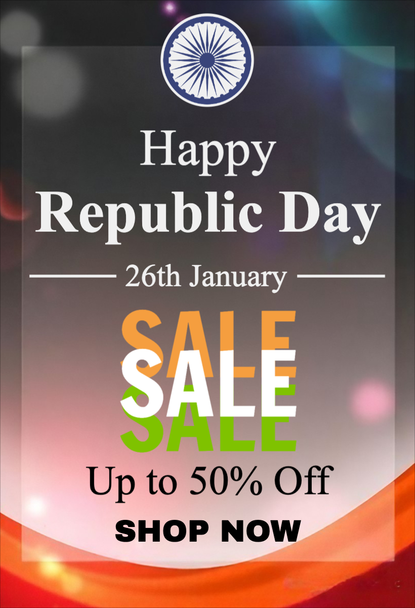 Editable Happy Republic Day Sale Poster Template for Facebook & Instagram – Eye-Catching Design