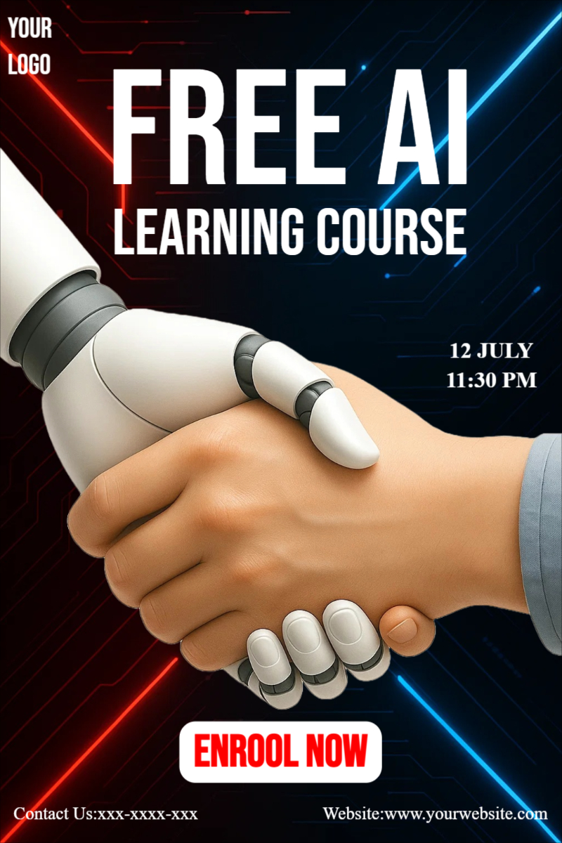 Ai Learning Course Institue Editabel Banner Download For Free