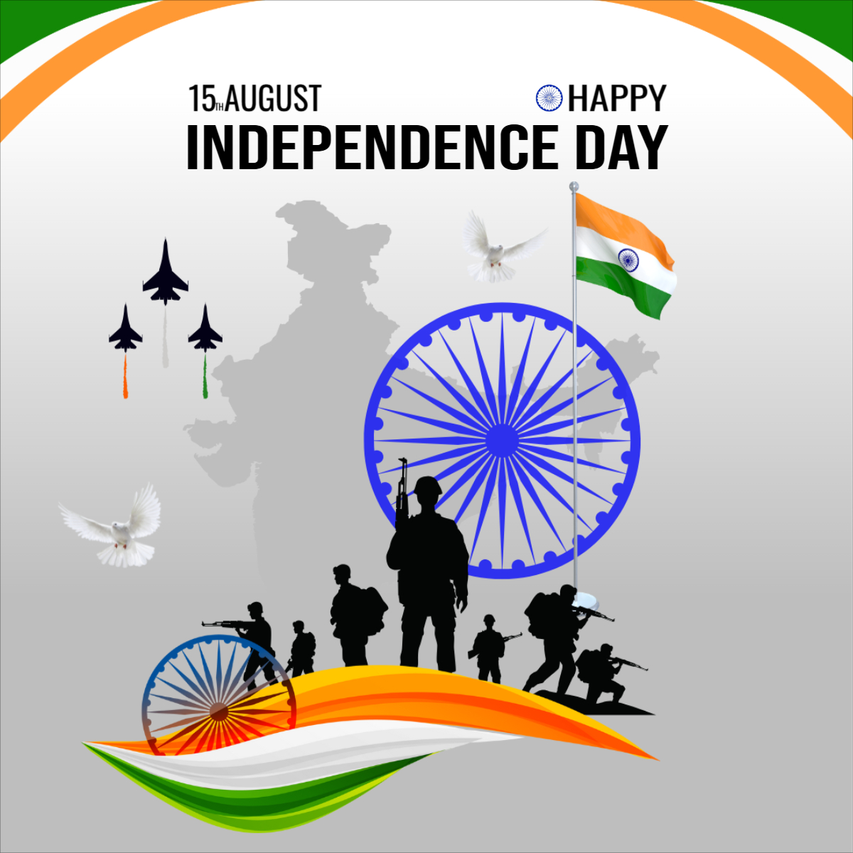 Happy Independence Day India 2025 for free download now