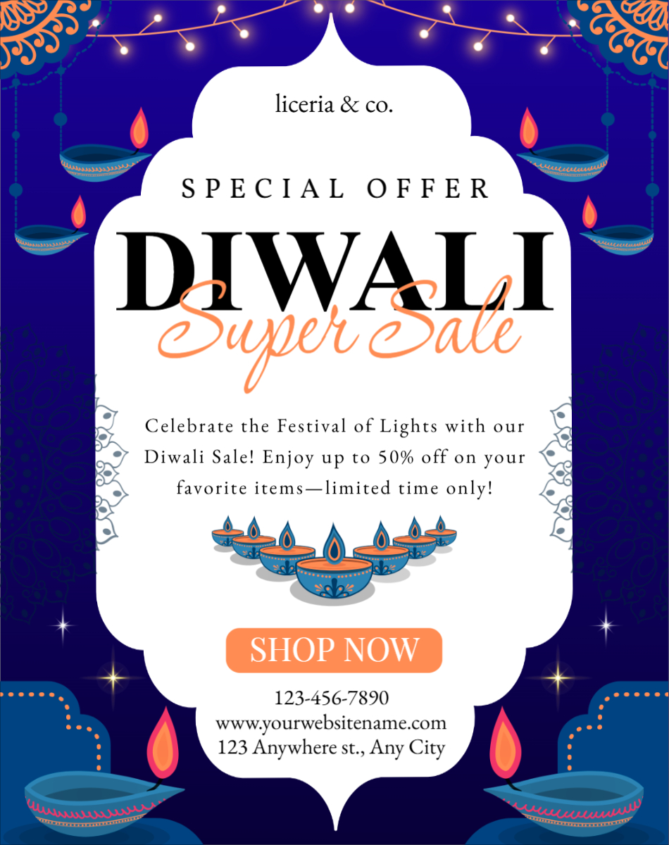 Happy Diwali sale template design download for free now