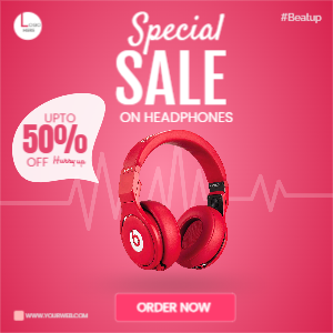speical sale on headphones
