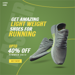 RUNNING SHOES BANNER TEMPLATE 