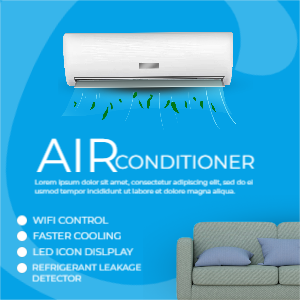 air conditioner sale banner 