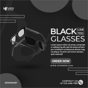 BLACK GLASSES BANNER 
