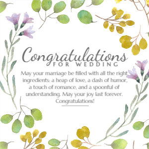 Wedding Congratulation Template 