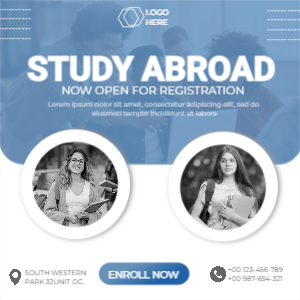 STUDY ABROAD TEMPLATE BANNER, 