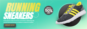 Running Shoes Web Banner Template