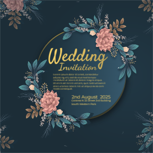 Wedding Invitation Banner Template