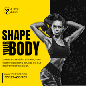 Shape Your Body Fitness Banner 