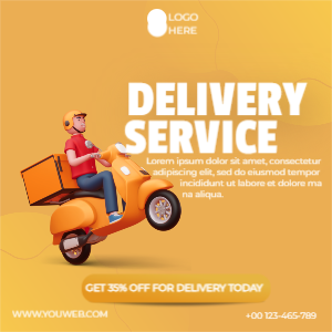Delivery Service Banner Template