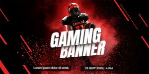 GAMING BANNER WEB BANNER TEMPLATE 