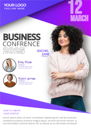 Business conference banner template 