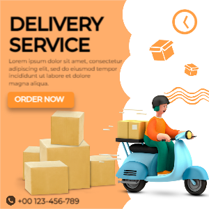 DELIVERY SERVICE BANNER TEMPLATE 