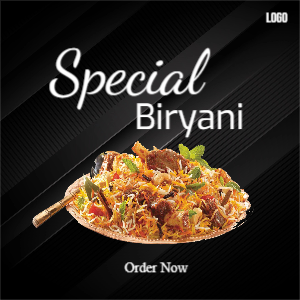 Special Dish Free Order Now Editable Template