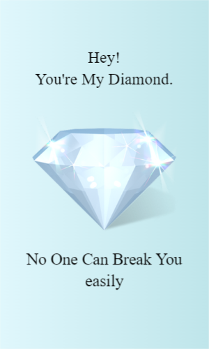 You are My Diamond mobile status template