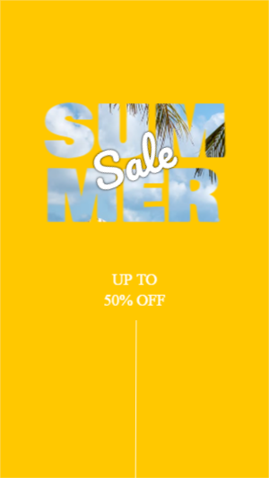 Yellow Bold Summer Sale Editable Template Online 2022