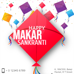 Happy makar sankranti wishes template