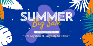 Abstract Summer Sale Banner Download Free Editable Content