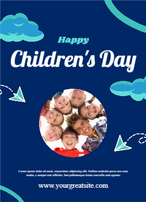 Children Day Flyer Download Editable CorelDraw Design