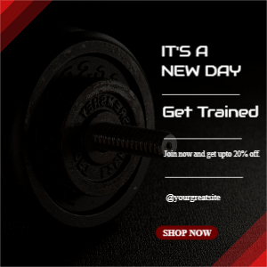 Dark Gym Promotion Post Download From CorelDraw Design